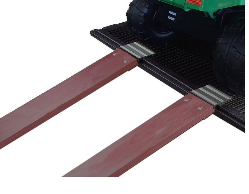 MaxxHaul 80439 Aluminum Ramp Top Kit â€“ 8" Ramp Ends for 2"x8" Boards, 1400 lb Capacity, Non-Skid Surface, Tailgate Pads â€“ Utility Ramps for Loading Trailers, Trucks, Sheds & More - Image 4